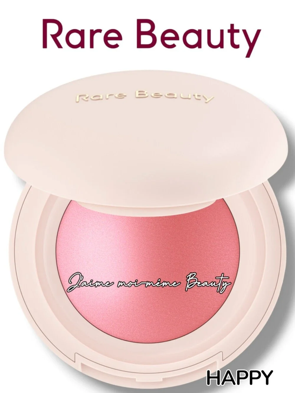 Rare Beauty Pink Dome Blush - Happy  - Soft Shimmering Baby Pink